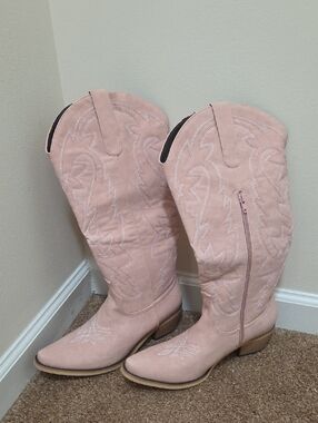 Women's Redtop Pink Western Cowboy Boots